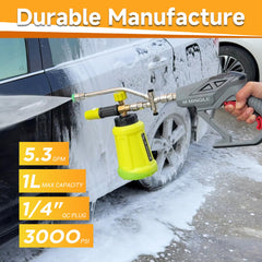 M MINGLE Pressure Washer Gun kit components laid out