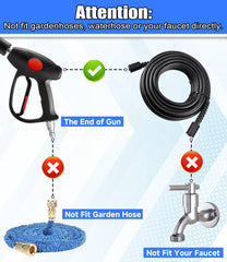 M MINGLE Pressure Washer Gun with adjustable length feature