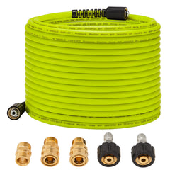 M MINGLE Pressure Washer Hose 50 FT green model front view