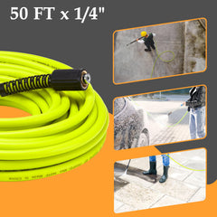 M MINGLE Pressure Washer Hose 50FT with connectors