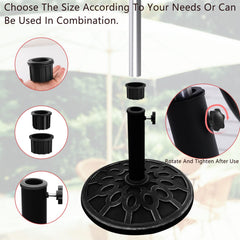 M8 threaded plastic knob for umbrella base