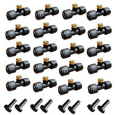Madavoon 20 pack 1/4 inch misting nozzles kit with brass orifice