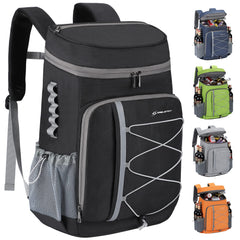 Maelstrom 35 Can Insulated Cooler Backpack front view, black