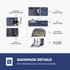 Maelstrom insulated backpack with adjustable straps