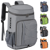 Maelstrom Insulated Cooler Backpack front view in grey