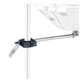 MAGMA A10-085 Round Rail BBQ Mount front view with stainless steel finish