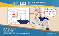 MAKHOON A20 Float Head installed on a Polaris Zodiac cleaner
