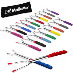 MalloMe 45-inch s'mores stick with colourful handle