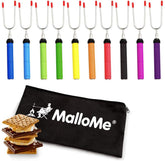 MalloMe S'mores sticks front view with multicoloured handles