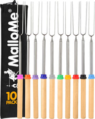 MalloMe S'mores Sticks set of 10 with multicolour tips