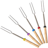 MalloMe Smores Sticks 32-inch stainless steel roasting fork front view