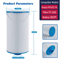Mamokin filter side view with dimensions