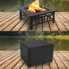 maobutte Fire Pit Cover showing tightening rope feature