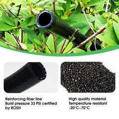 Maotong 1/2 inch drip irrigation tube showing connection with couplers
