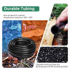 Maotong drip irrigation tubing showing flexibility and thickness