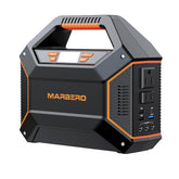 MARBERO M365 Portable Power Station front view, orange exterior