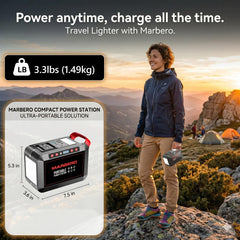 MARBERO Portable Power Station M822 in a camping setting