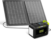 MARBERO Solar Powered Generator front view with solar panel