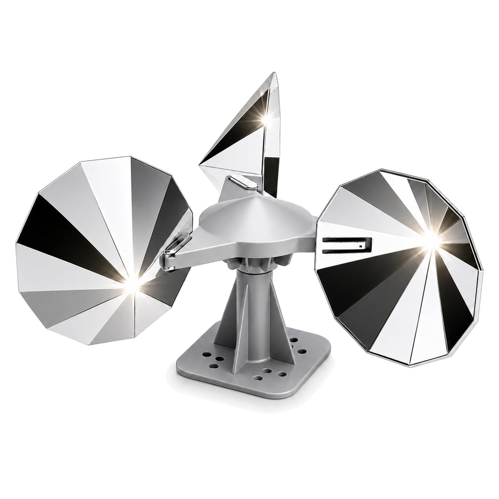 MARKETTY Bird Scare Reflective Device front view with chrome mirror blades