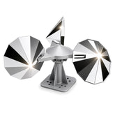 MARKETTY Bird Scare Reflective Device front view with chrome mirror blades