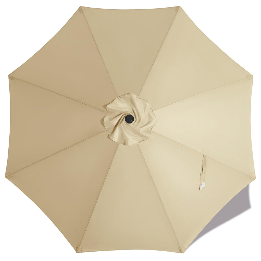 MASTERCANOPY 10 ft Replacement Canopy in Beige - Front View