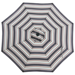 MASTERCANOPY 10ft Replacement Canopy black and red stripes front view