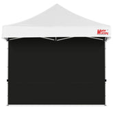 MASTERCANOPY 10x10 Black Canopy Sidewall front view