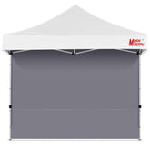 MASTERCANOPY 10x10 canopy sidewall gray front view