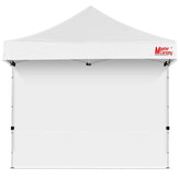 MASTERCANOPY 10x10 Canopy Sidewall White front view