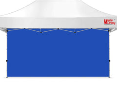 MASTERCANOPY 10x20 Pop Up Canopy Sidewall in blue, front view