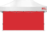 MASTERCANOPY 10x20 red canopy sidewall front view