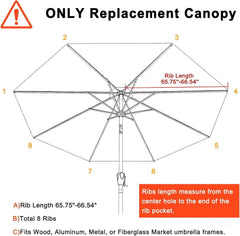 MASTERCANOPY 11 ft replacement canopy showing double-layered sewing pocket