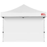 MASTERCANOPY 12x12 white pop-up canopy sidewall front view