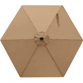 MASTERCANOPY 7.5 ft khaki replacement canopy front view