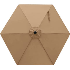 MASTERCANOPY 7.5 ft khaki replacement canopy front view