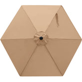 MASTERCANOPY 7.5 ft Replacement Canopy beige front view