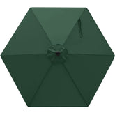 MASTERCANOPY 7.5 ft Replacement Canopy Forest Green front view