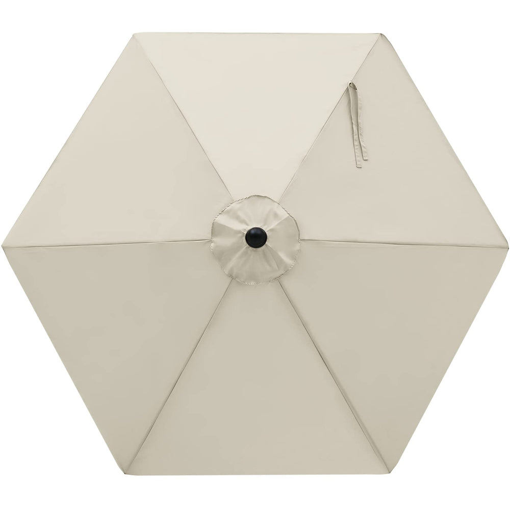 MASTERCANOPY 7.5 ft replacement canopy side view in creamy white