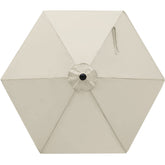 MASTERCANOPY 7.5 ft replacement canopy side view in creamy white