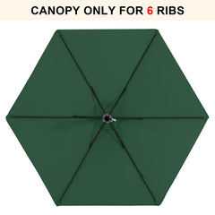MASTERCANOPY 7.5 ft Replacement Canopy side view with ribs