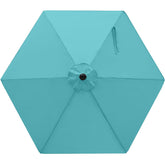 MASTERCANOPY 7.5 ft replacement canopy turquoise front view