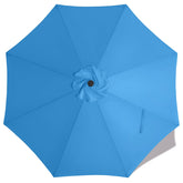 MASTERCANOPY 9 ft Replacement Canopy in sky blue front view