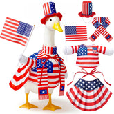 Mastom 4th of July goose outfit with top hat and capes