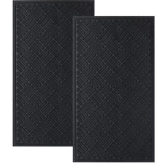 MATALL doormat front view, black colour, 29.5x17.5 inches