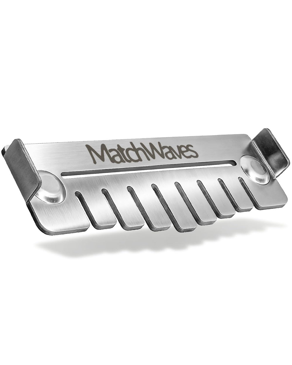 Matchwaves Grease Gate Blocker silver model front view