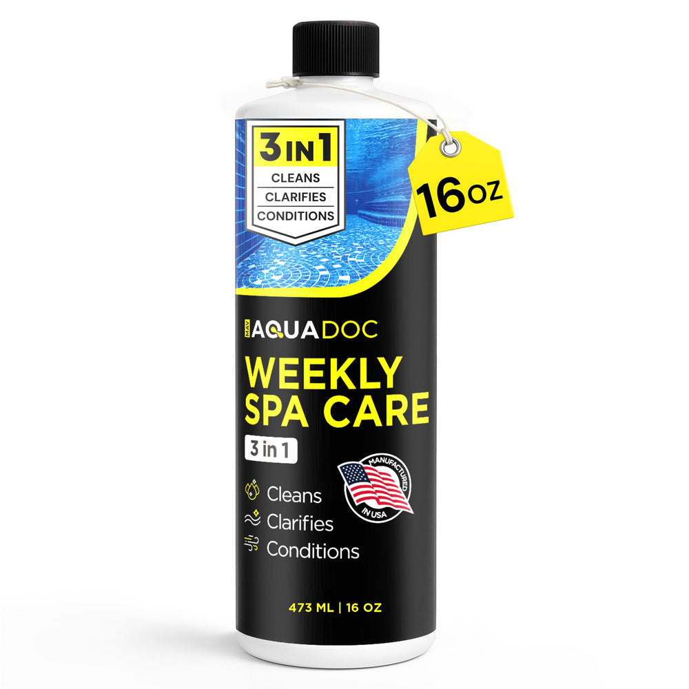 MAV AquaDoc 3 in 1 Hot Tub Weekly Care 16 oz bottle front view