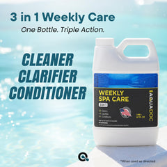 MAV AquaDoc 3 in 1 Hot Tub Weekly Care 67 oz back view