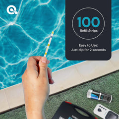 MAV AquaDoc 7-in-1 Pool Test Strips colour chart for testing