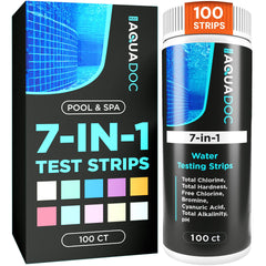 MAV AquaDoc 7-in-1 Pool Test Strips front view packaging