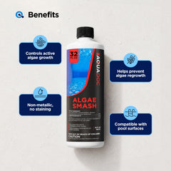 MAV AquaDoc Algae Smash 32 oz liquid algaecide packaging details